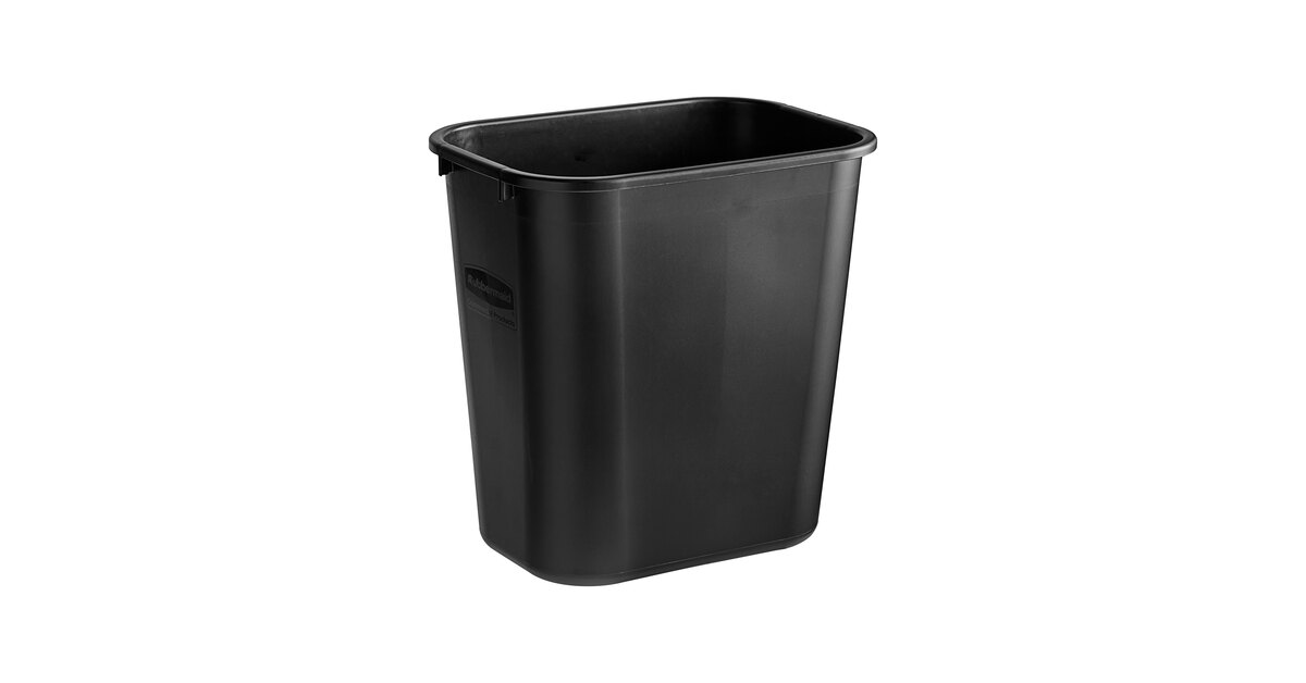 Rubbermaid® FG295600BLA 28 Qt. / 7 Gallon Black Rectangular