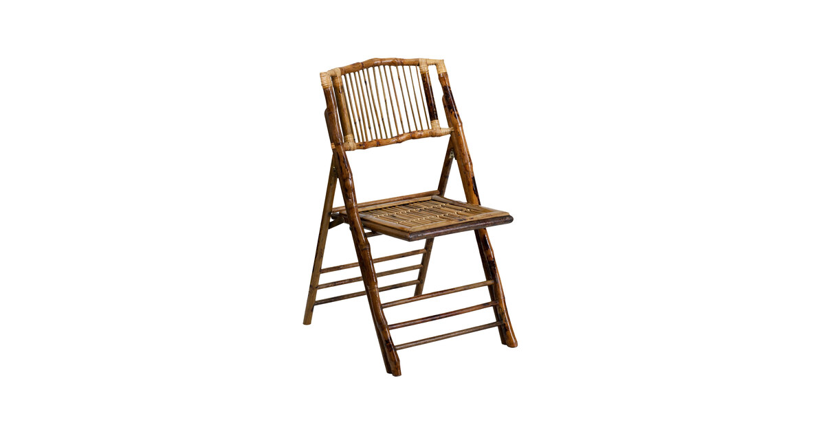 Flash Furniture American Champion Bamboo Folding Chair