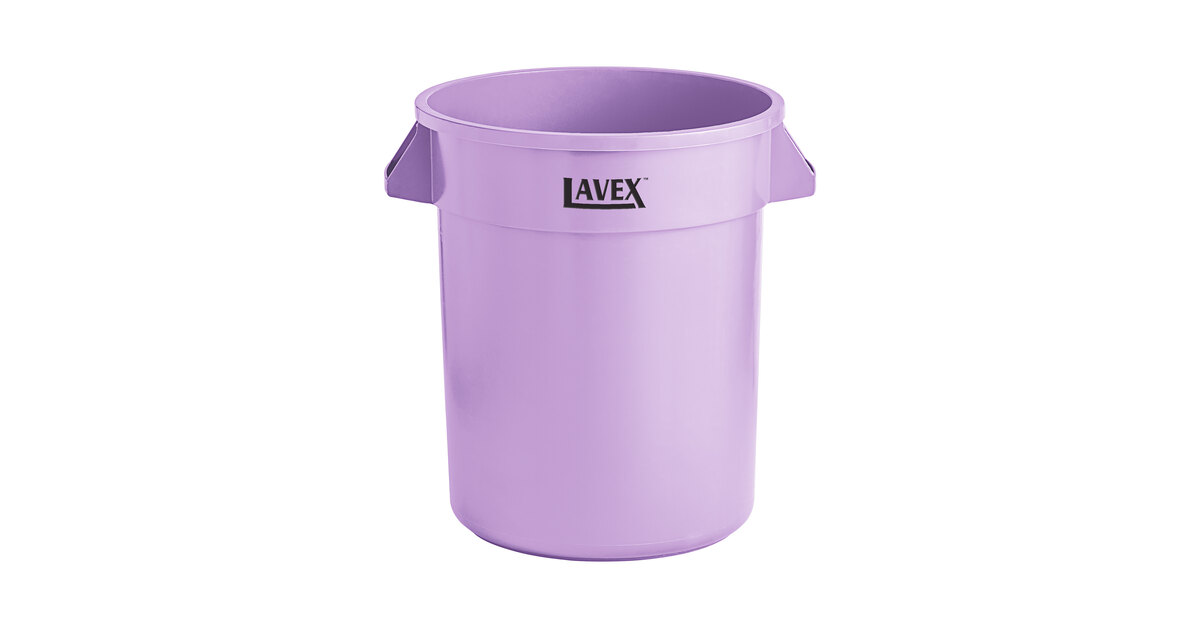 Lavex 20 Gallon Purple Round Commercial Trash Can / Ingredient Bin