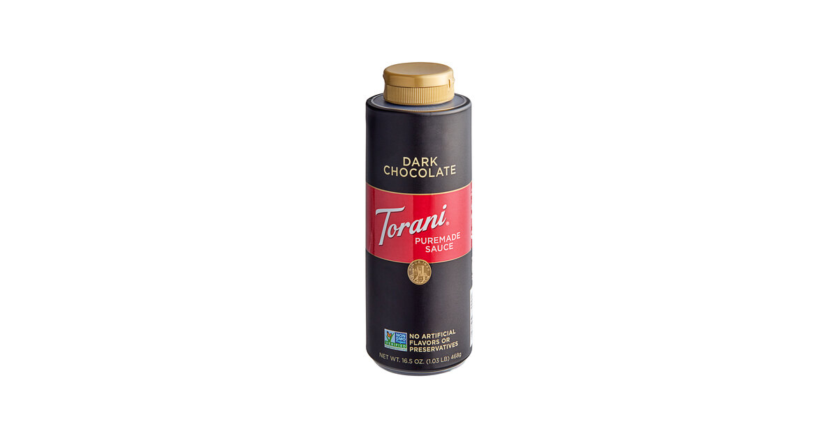 Torani Puremade Dark Chocolate Flavoring Sauce 12 fl. oz. (16.5 oz.)