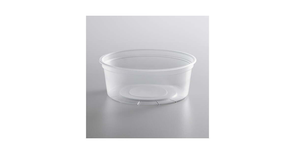 Anchor D08CR 8 oz Clear Deli Container 500/Case - Case of 500