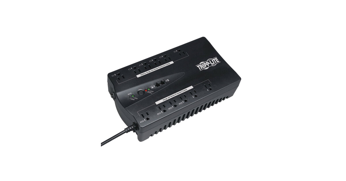 Tripp Lite ECO750UPS ECO Series 450W Black 12 Outlet UPS Surge