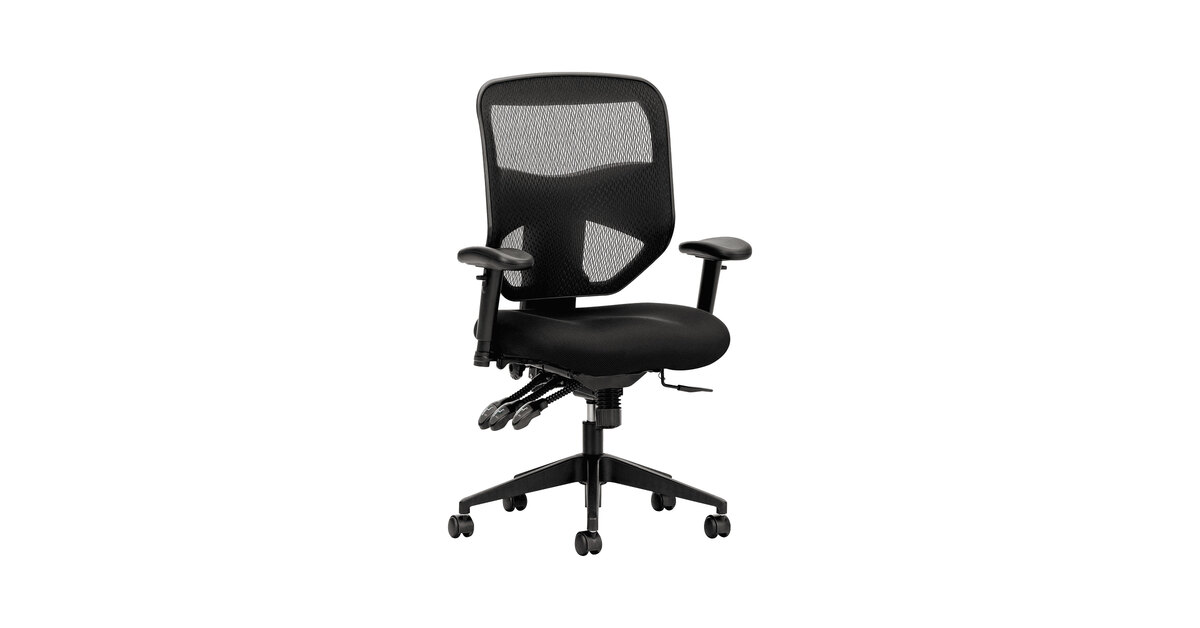 HON Prominent Black Mesh Sandwich Mesh High-Back Task Chair with