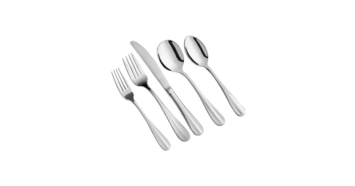 Artaste 56884 Rain 18/10 Stainless Steel 47-Piece Flatware - View #8