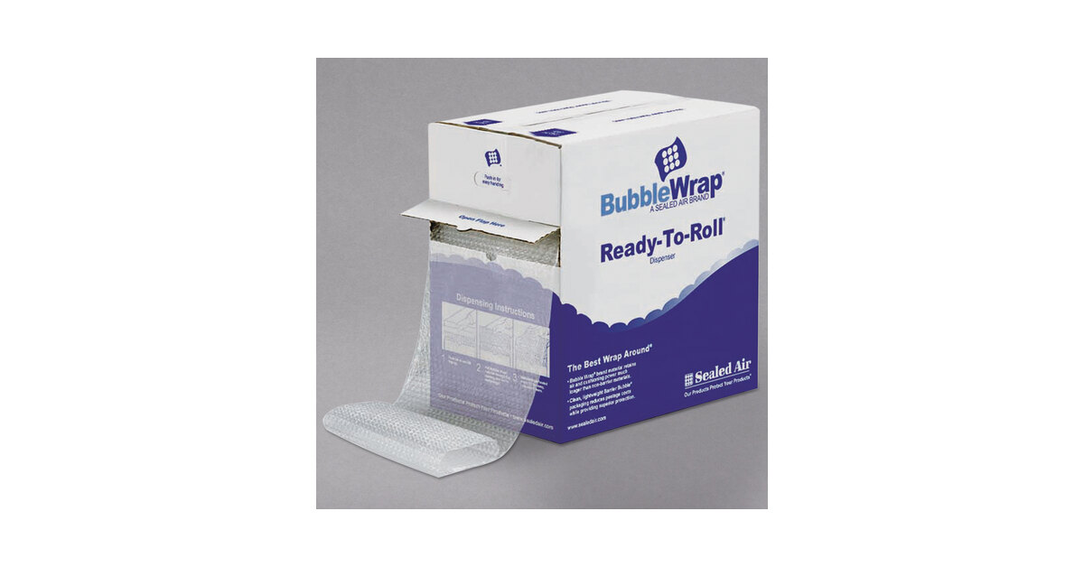 Sealed Air - 88655 Genuine Bubble Wrap Brand Dispensor Carton, 12x175',  3/16 Bubbles, 12 Perferations, Superior Long Lasting Cushioning  Protection
