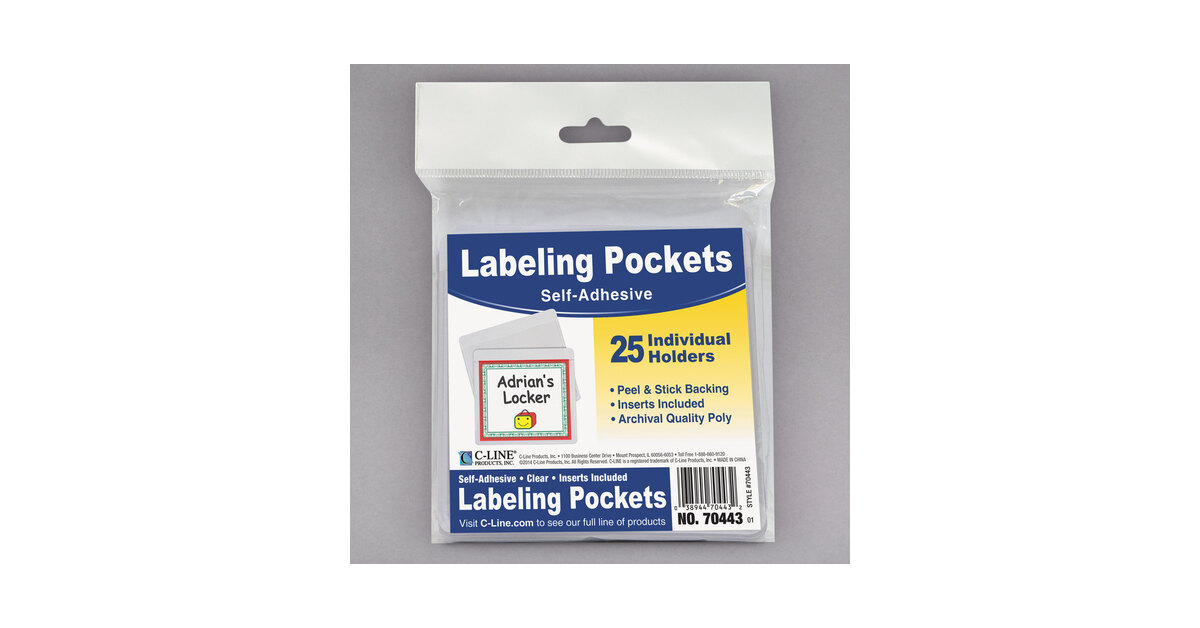 Pack Of 50 Self-adhesive A4 Clear Filing Pockets - Guyana - View #3