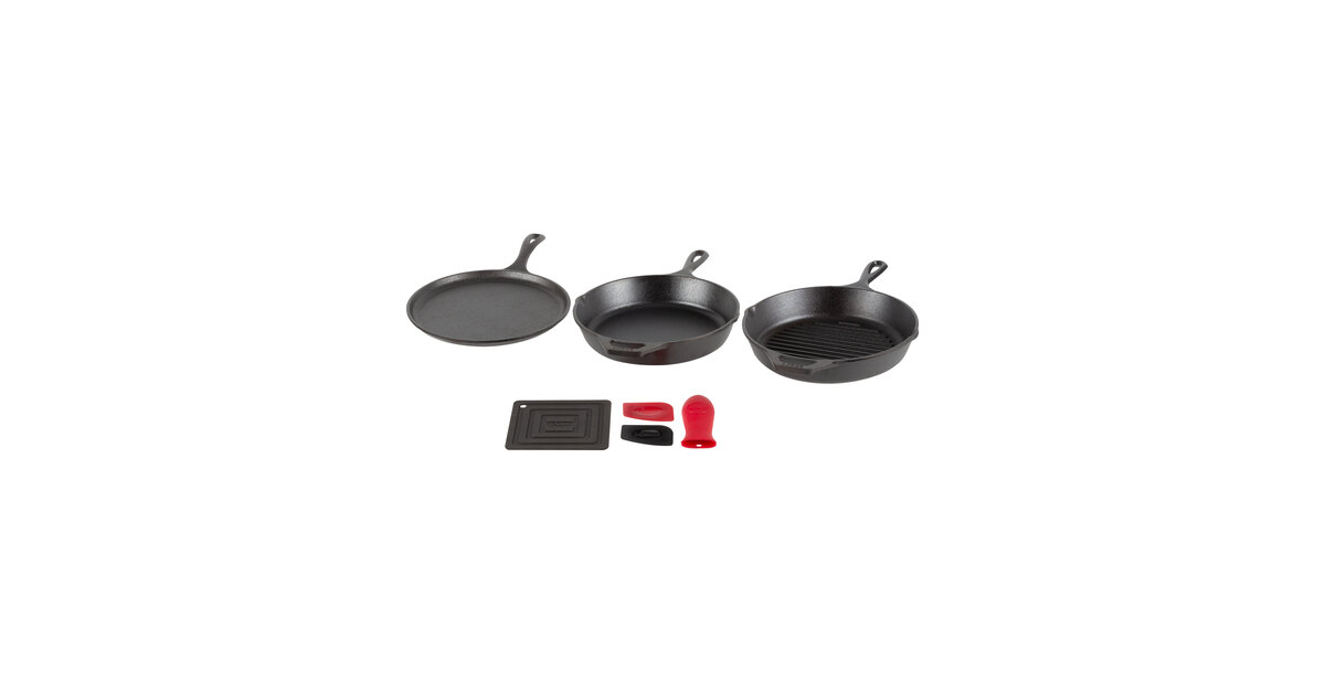 Lodge Essential Seasoned Cast Iron Pan Set - Shop Cookware Sets at