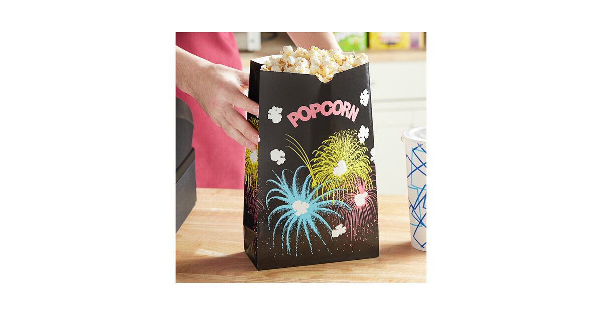 popcorn ファイル Amazon.com: Bagcraft Papercon 300471 Pinch Bottom Popcorn