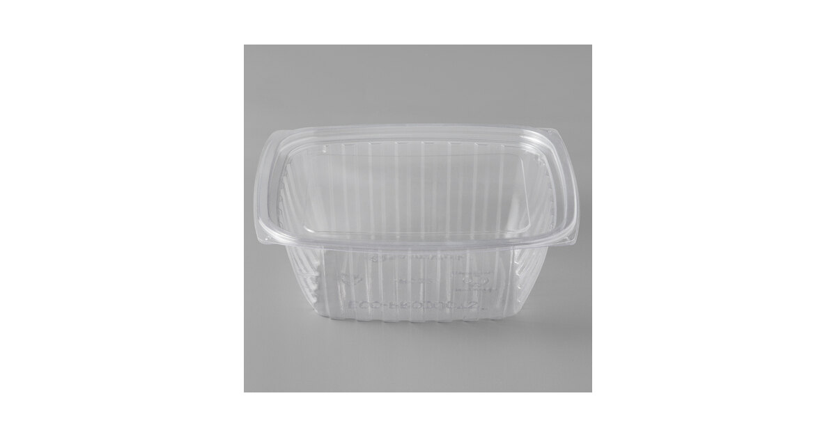 Eco-Products 32 oz. Rectangular Deli Container w/ Hinged Lid –