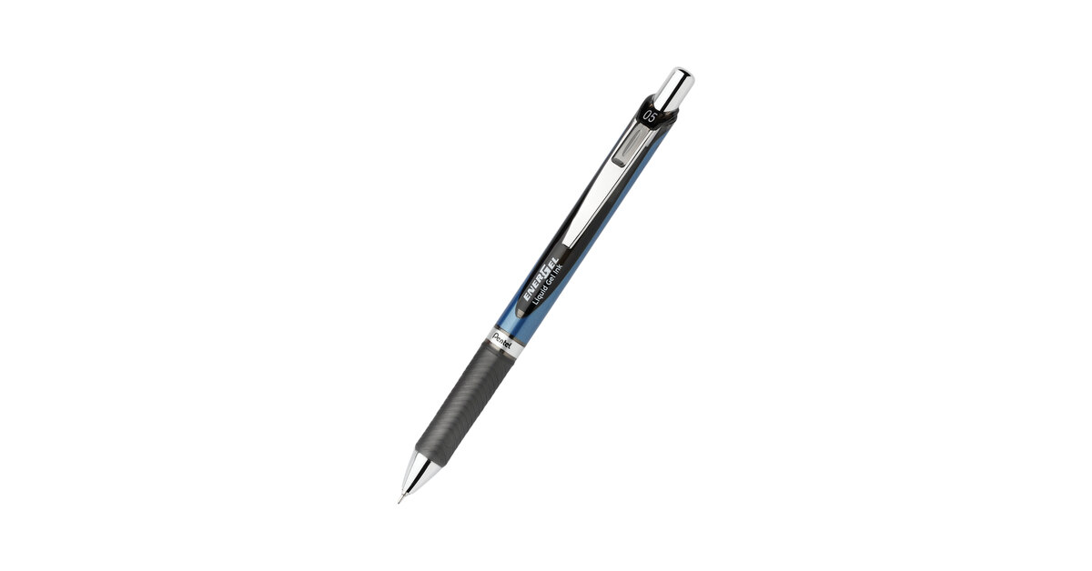 Pentel BLN75A EnerGel RTX Black Ink with Silver Barrel 0.5mm