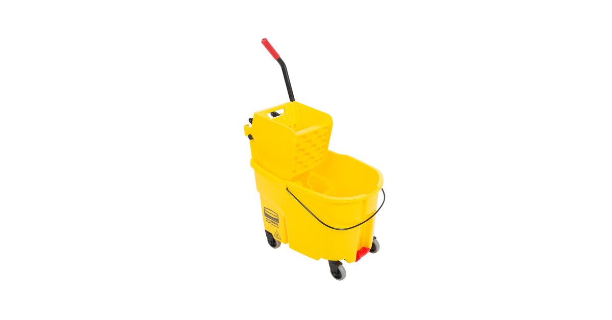 Rubbermaid® FG618688YEL WaveBrake® 44 Qt. Yellow Mop Bucket with
