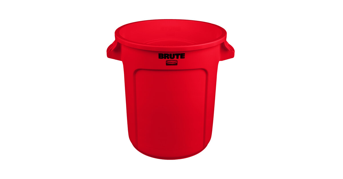 Red Rubbermaid Commercial Products FG261000RED BRUTE Heavy-Duty 10 Gallon 