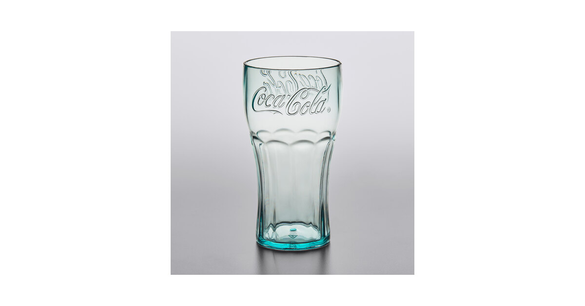 GET 1116-JC Bell 16 oz. Jade Coca-Cola® SAN Plastic Soda Glass