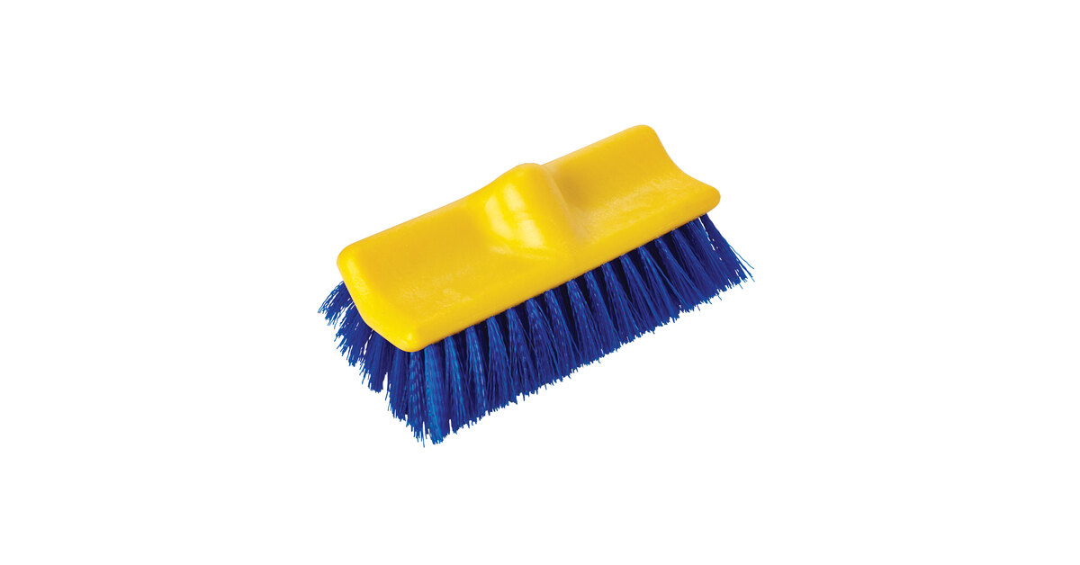 LOT OF 6 RUBBERMAID DECK,SIDEWALK OR PORCH CLEANING BRUSHES # 6337 BLUE 