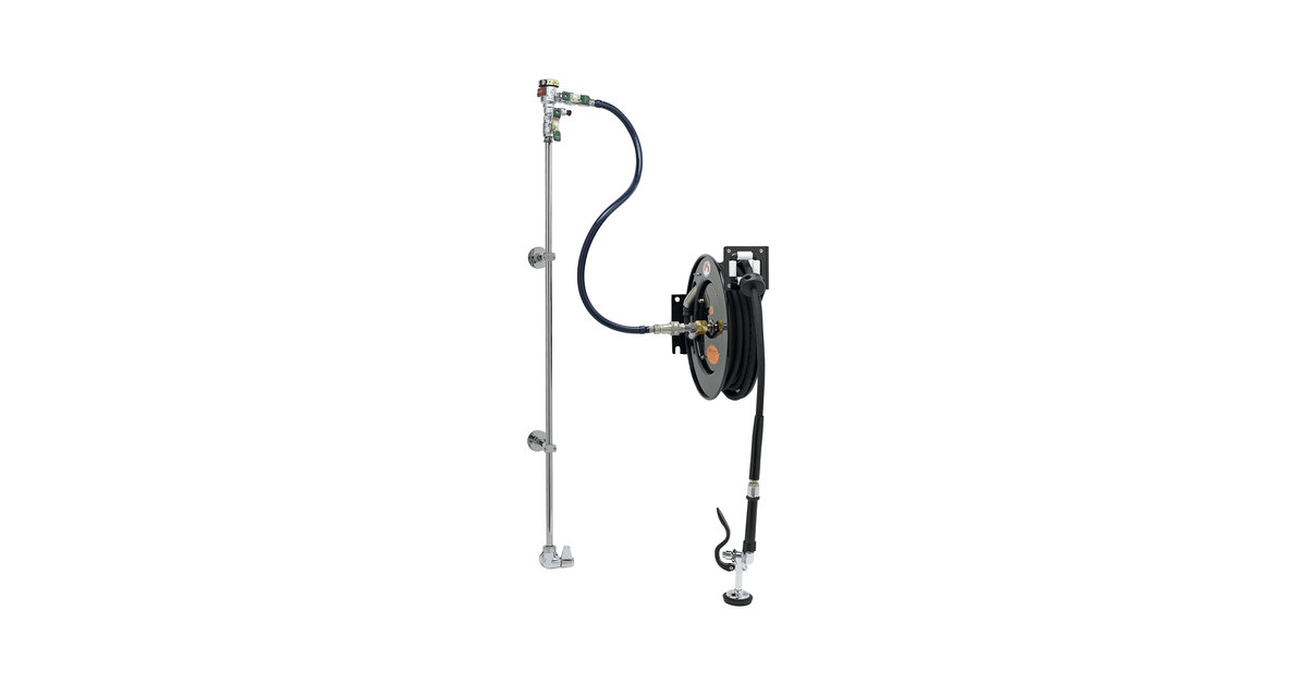 Equip by T&S Open Hose Reel System with Single Temperature