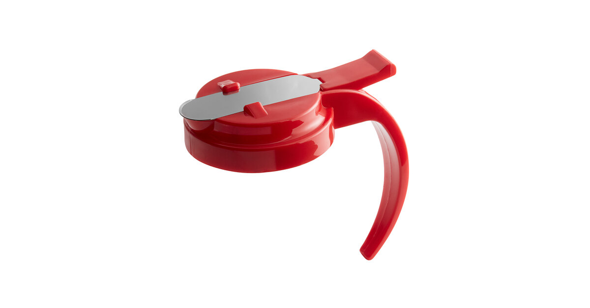 Vollrath 614T-02 Dripcut® Red Plastic Top for 14 and 16 oz. Syrup