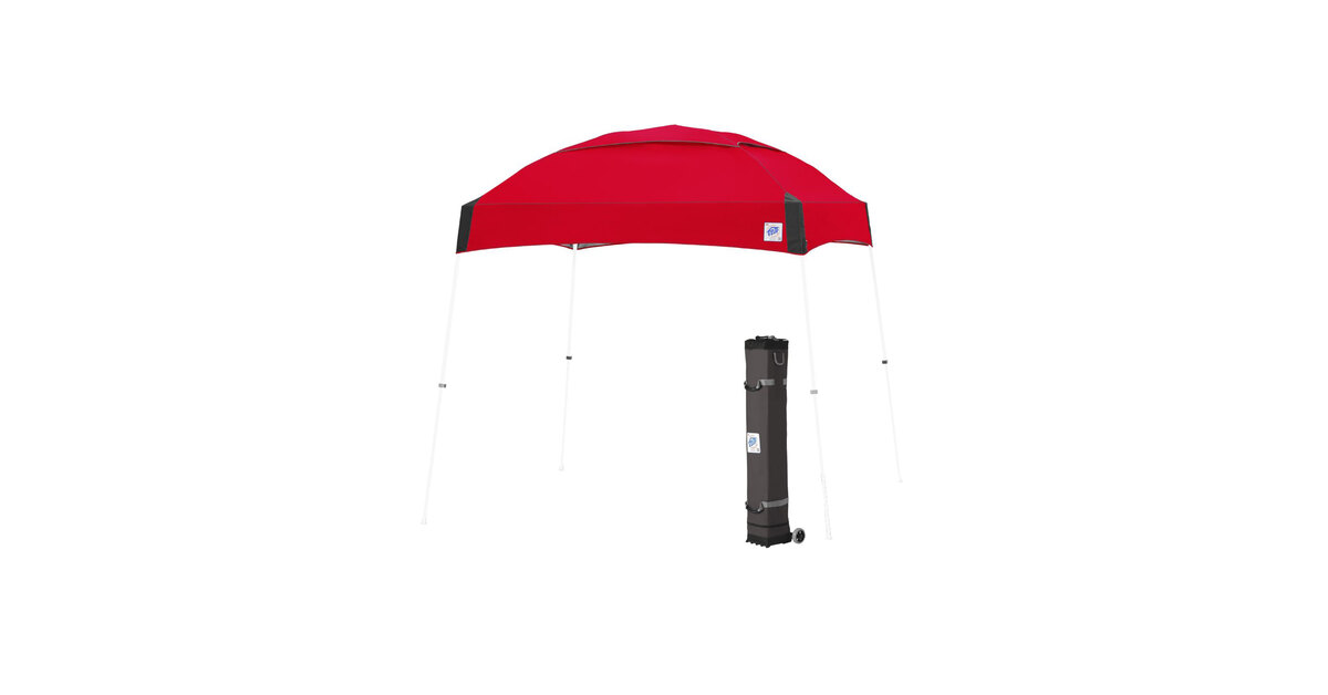 E-Z Up DM3WH10PN Dome 10' x 10' Punch Canopy with White Frame and