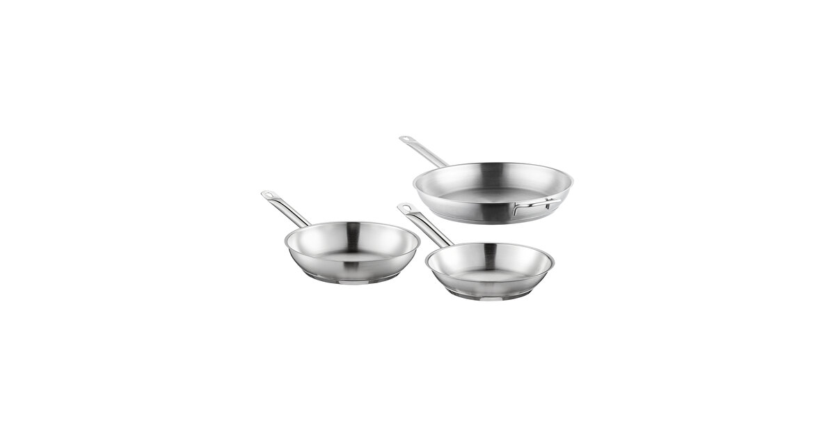 Vigor SS1 Series 7-Piece Induction Ready Stainless Steel Cookware Set with  2 Qt., 3.5 Qt.