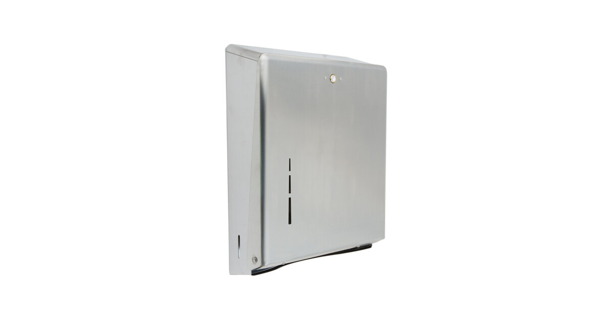 San Jamar T1900SS Stainless Steel C-Fold / Multi-Fold Towel Dispenser
