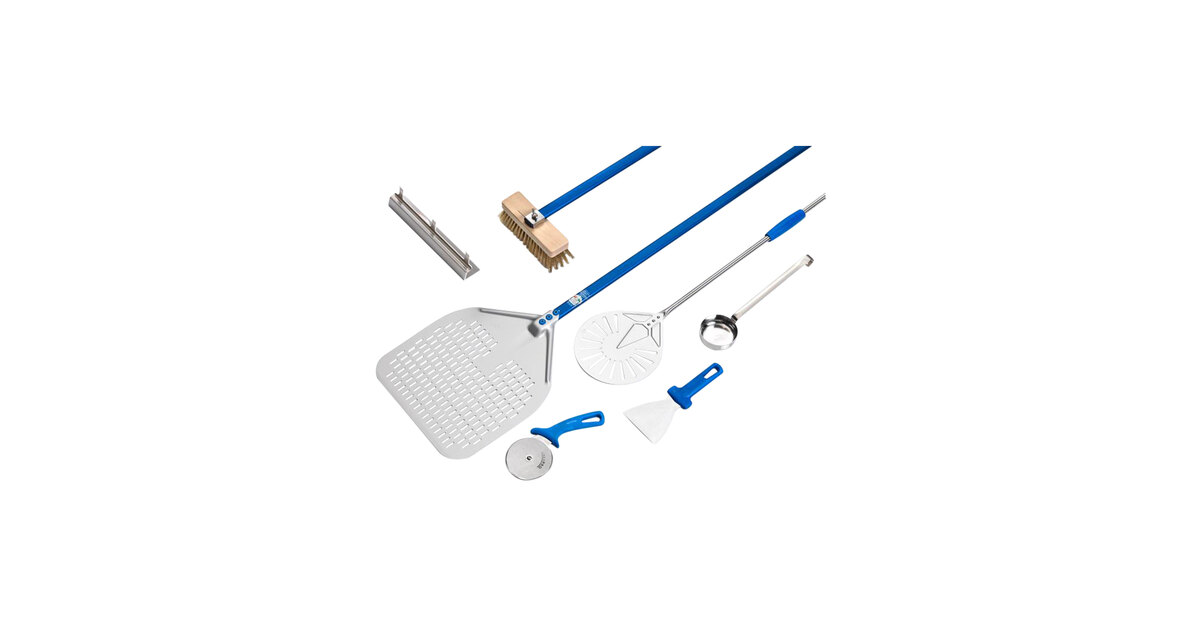 GI Metal Azzurra Professional 7 Piece Pizza Kit with 14