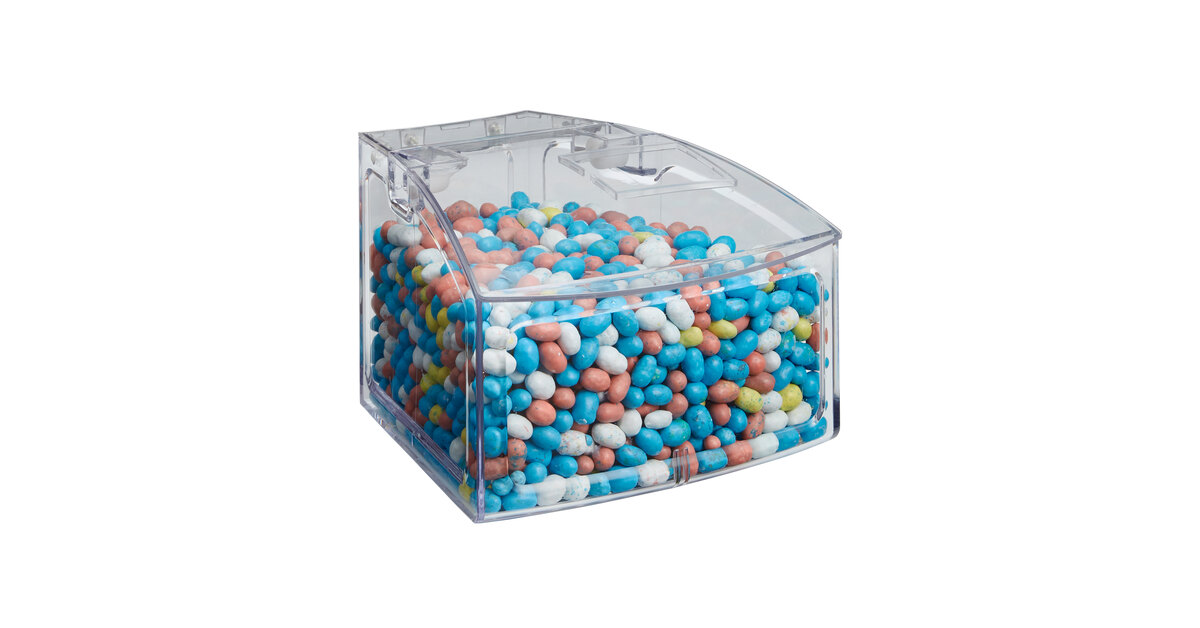 Rosseto SA131 1.5 Gallon / 20 Cup Clear Acrylic Bulk Bin with Scoop