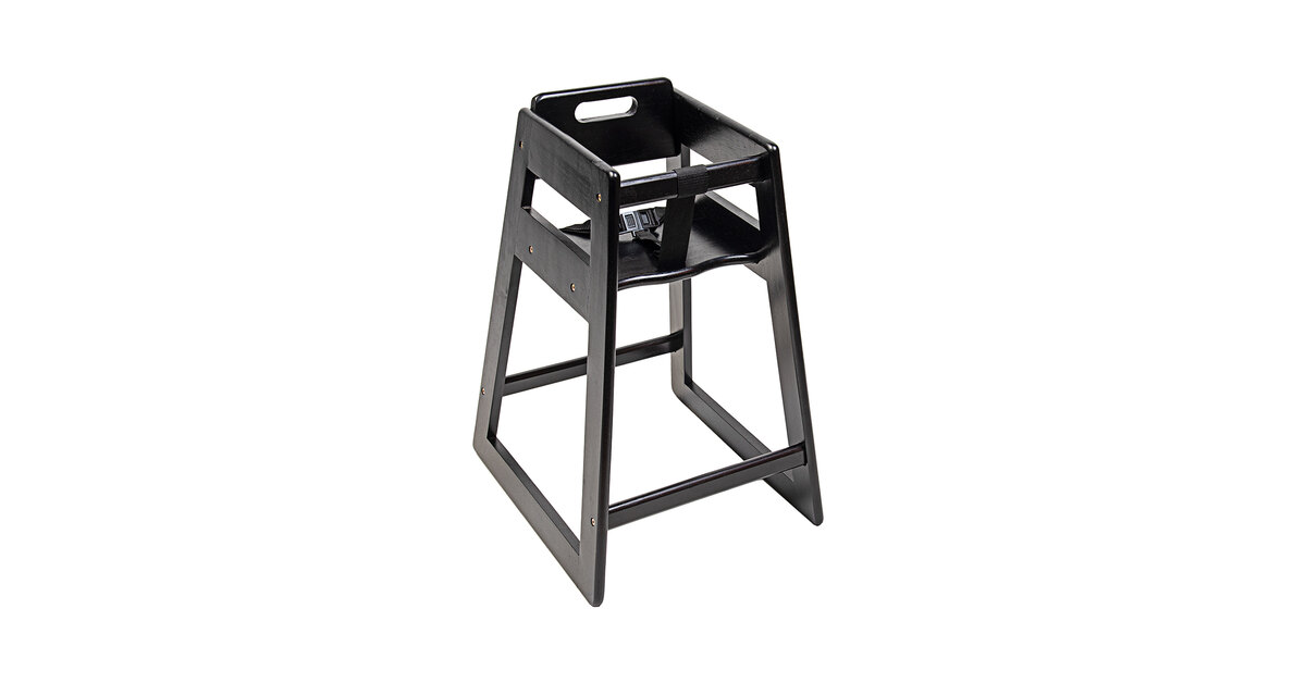 CSL 900BL Youngstar Assembled Stacking Restaurant Wood High Chair