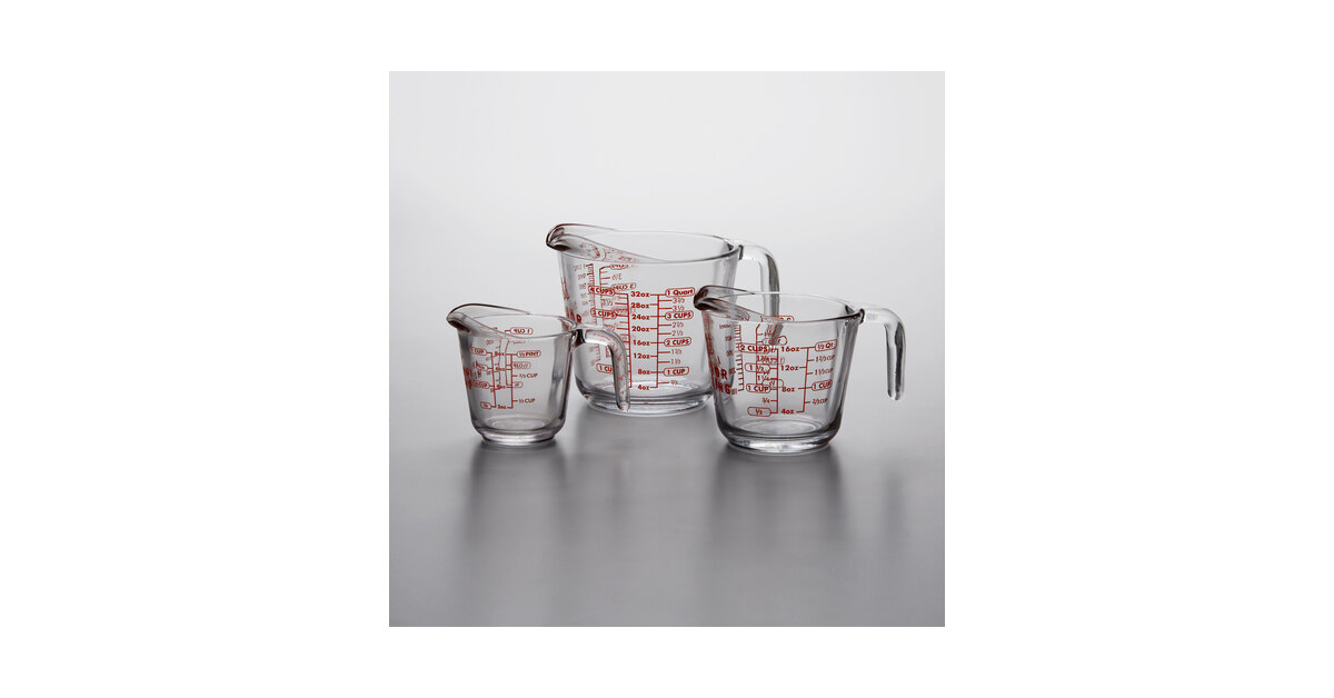 Anchor Hocking Measuring Cup Set - Clear, 3 pc - Kroger