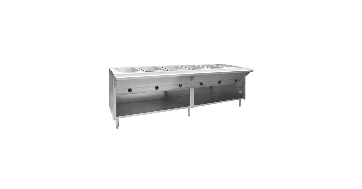 Eagle Group HT6OB-240-3 Spec Master Series Six Pan Open Well