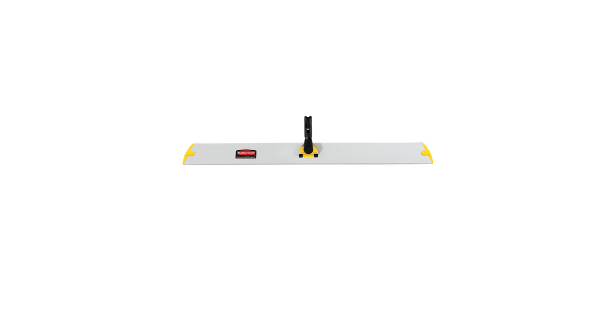 Rubbermaid Commercial HYGEN Quick Connect WetDry Single Sided Mop Frame 11  x 3 12 Yellow - Office Depot