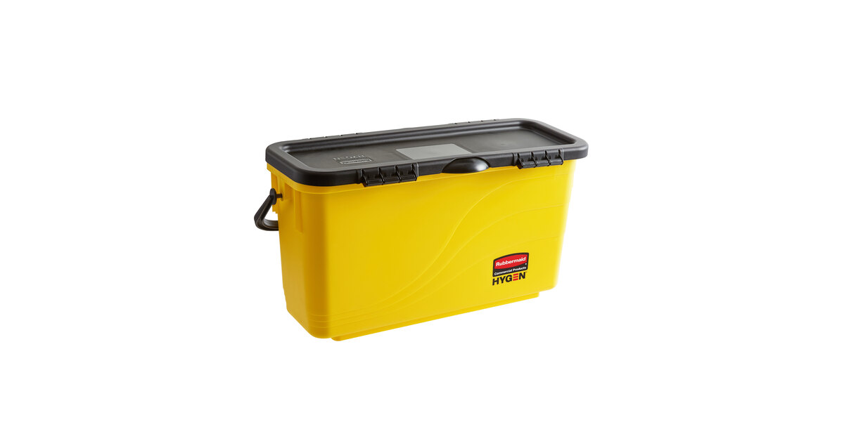 Rubbermaid® HYGEN™ Microfiber Charging Bucket, Yellow