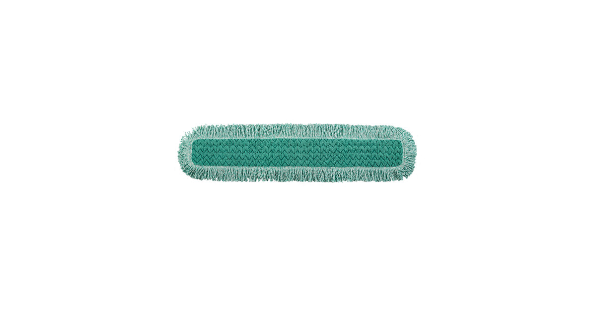 Green 18-Inch Rubbermaid Commercial HYGEN Microfiber Dust Mop Pad Double-Sided 