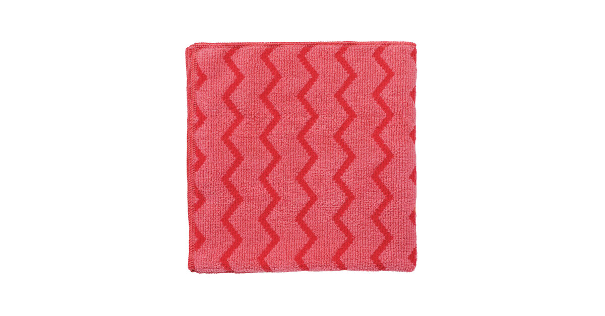 Uline Microfiber General Purpose Towels - Red