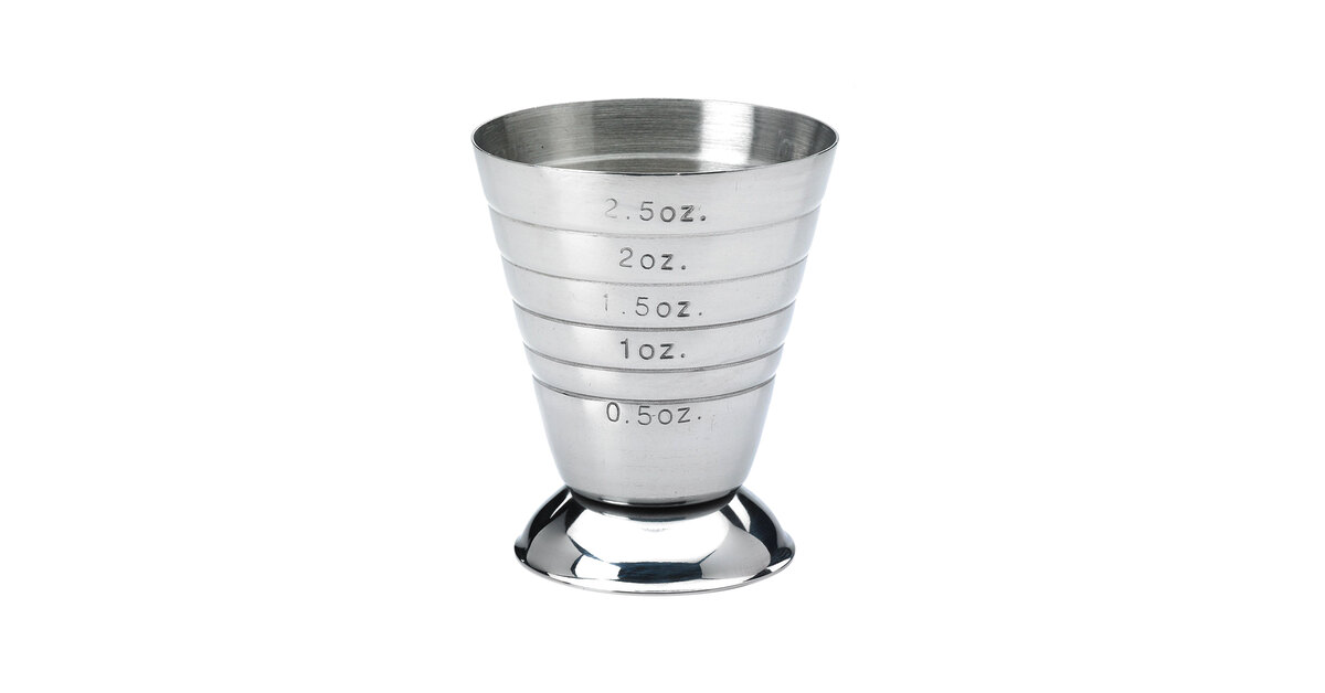 bar measuring cupUS jigger stainless steel calibration marks 22