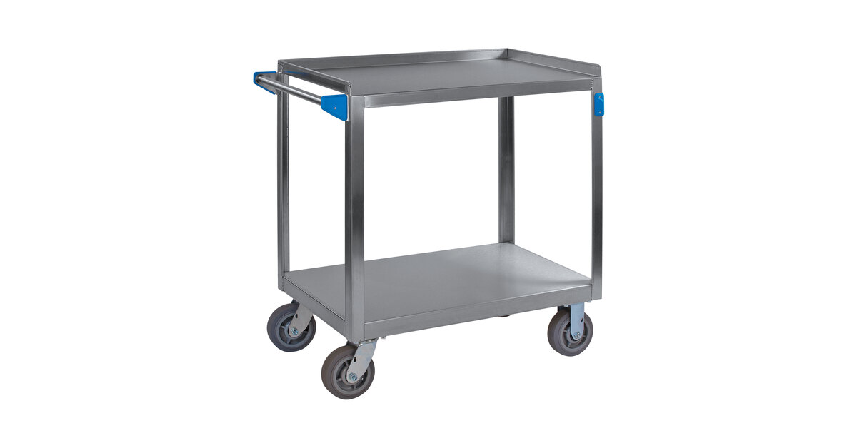 UC7022133 - Stainless Steel 2 Shelf Utility Cart 21 x 33 - Stainless  Steel