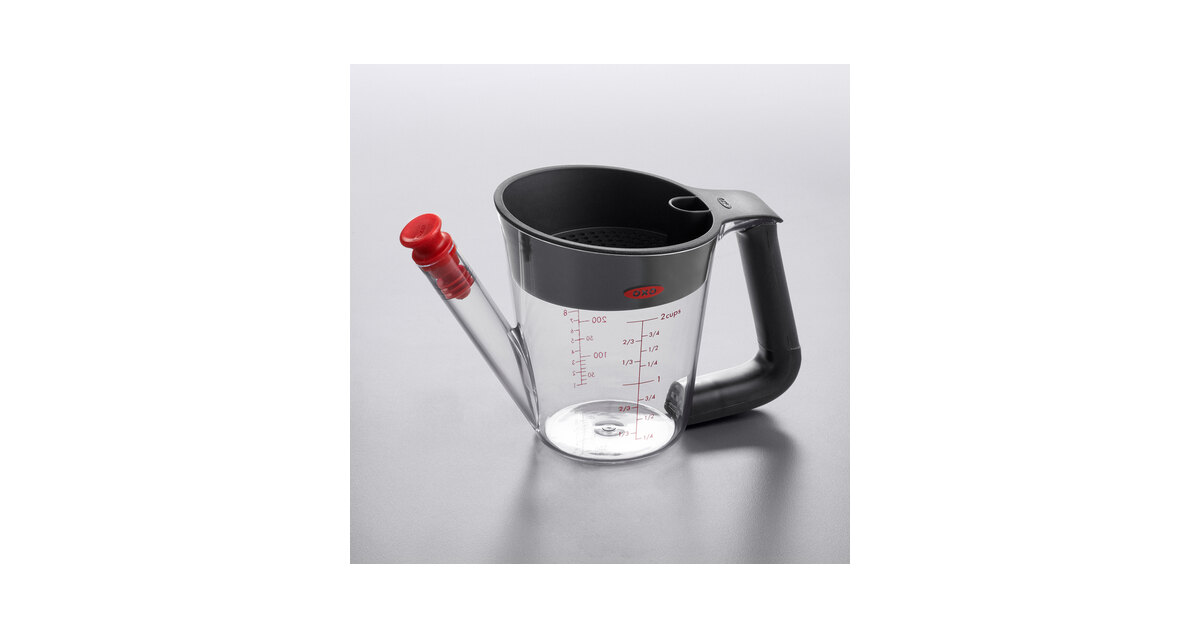 OXO Good Grips 2 Cup Fat Separator,Clear,One Size 