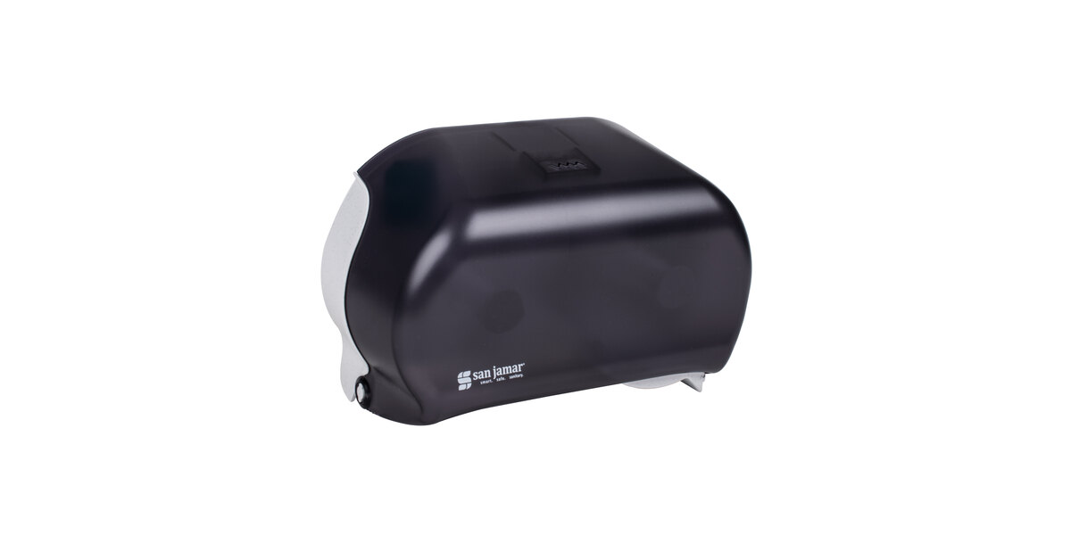 San Jamar R3600TBK Versatwin Double Roll Standard Toilet Tissue