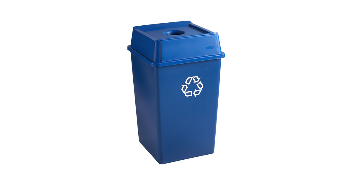 Rubbermaid Untouchable Bottle/Can Recycling Lid - 87 Ltr - Green