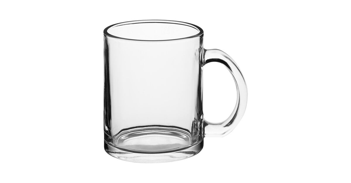 Custom Double Wall Glass Coffee Mugs - 8.5 oz.