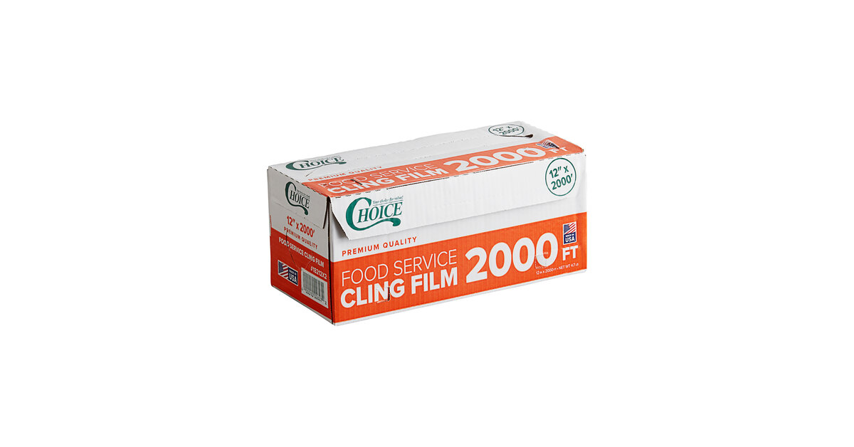 Choice Safecut 24 x 2000' Premium Foodservice Film with Slide Cutter