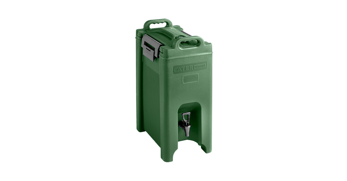 CaterGator 5 Gallon Green Insulated Beverage Dispenser