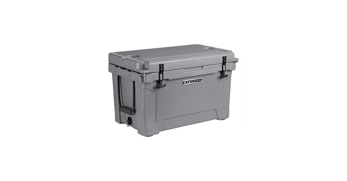 CaterGator CG45SPG Gray 45 Rotomolded Outdoor Cooler Ice Chest