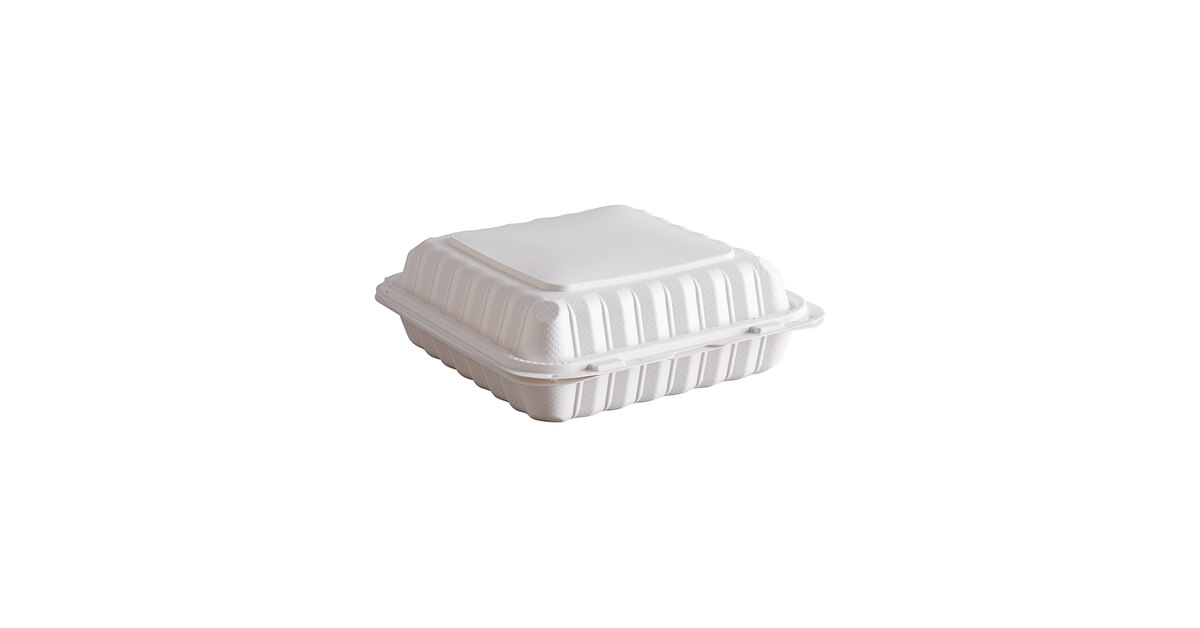 Microwaveable White Take-Out Containers 9