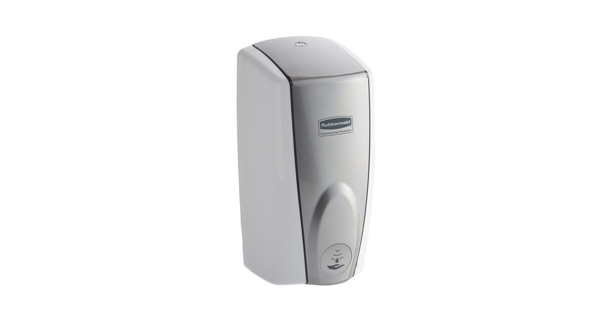 Rubbermaid FG750140 Autofoam 1100 mL White / Grey Pearl Automatic  Hands-Free Soap Dispenser