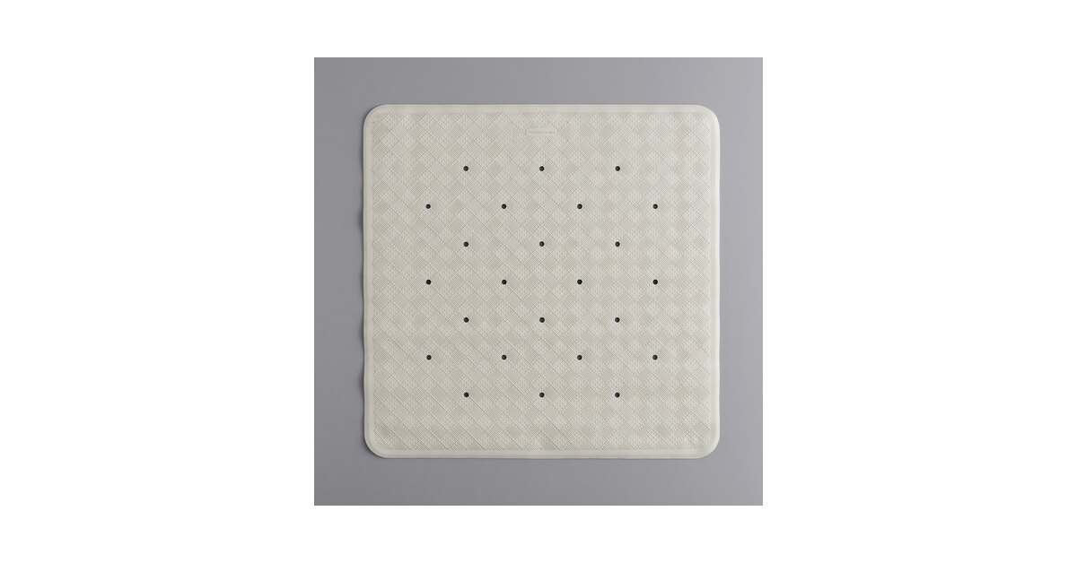 Rubbermaid Commercial SaftiGrip Shower Mat 1982727 White Square