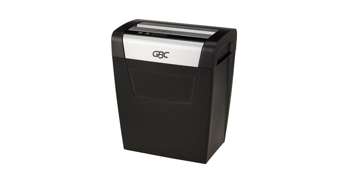 GBC 1757405 ShredMaster 10 Sheet Front-Facing Super Cross-Cut Shredder