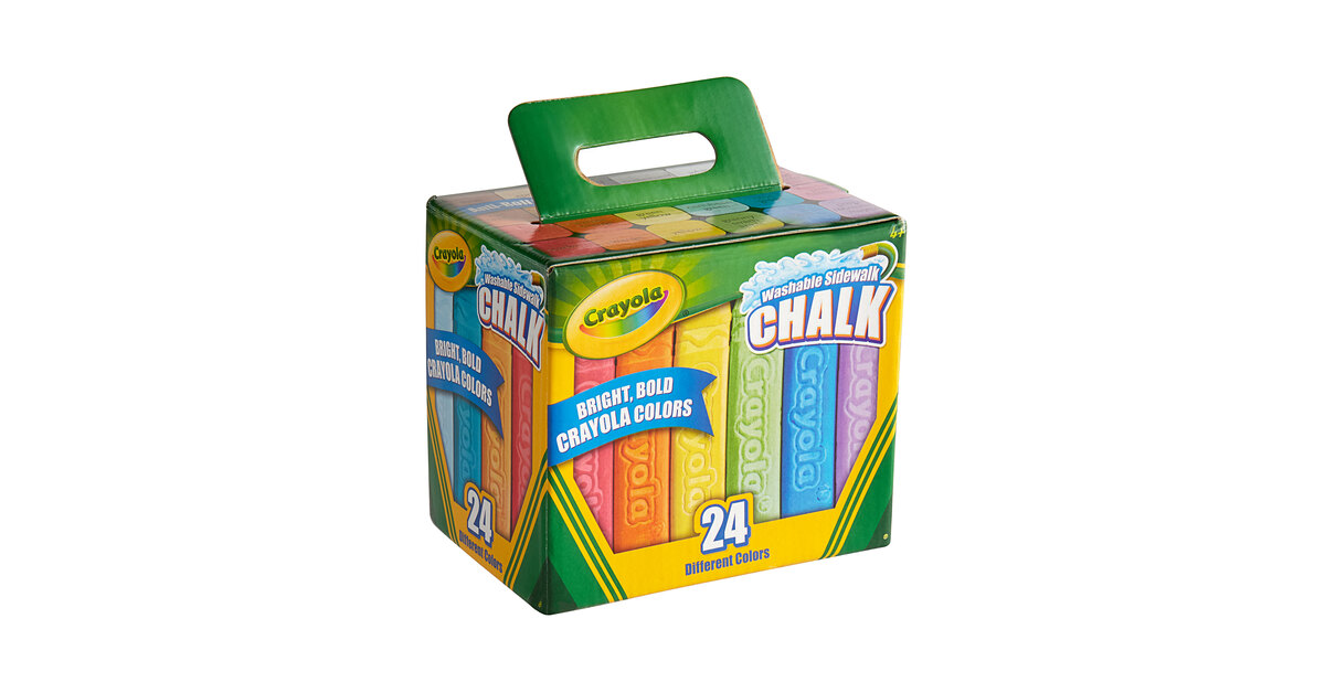 Gessetti Per Asfalto Crayola – Cool Blue Sky – 4 Pezzi – Lavabili E Luminosi Per Disegni All'Aperto – Made In USA - 2