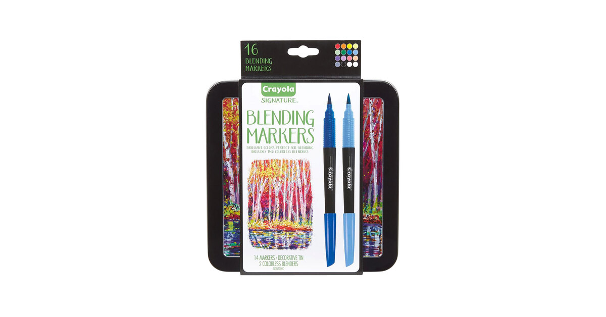Crayola 586502 Signature Assorted Color Blending Markers - 16/Pack