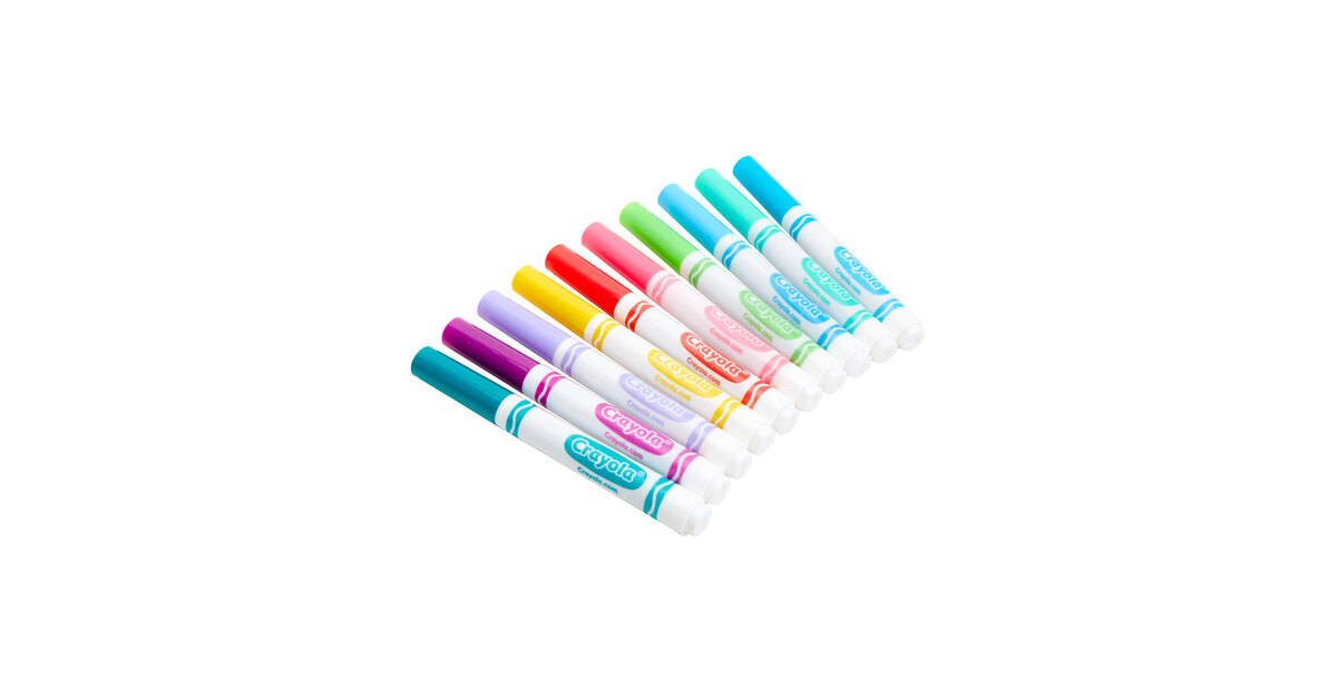 Crayola 587725 Bold and Bright Assorted Color Markers 10/Pack