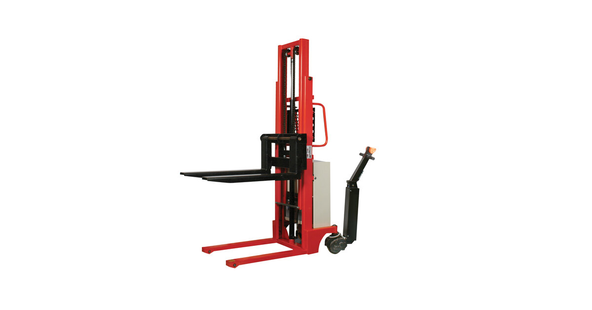 茶 PPP Wesco Industrial Products 2,200 lb. Power Drive Fork Stacker