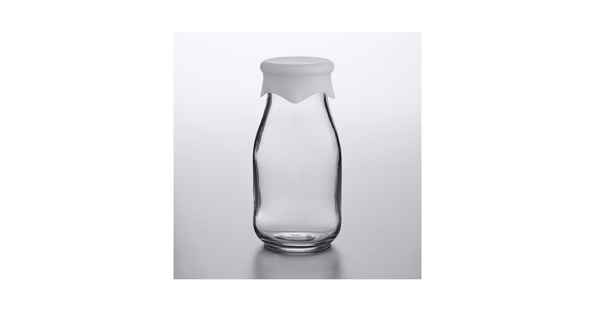 Anchor Hocking 16 Ounce Milk Bottle with Silicone Lid